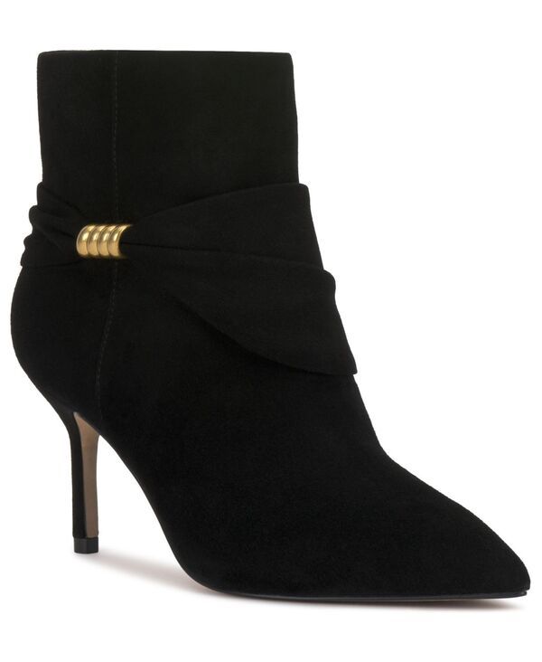ヴィンスカムート レディース シューズ ブーツ・レインブーツ Vince Camuto Womens Murlea Stiletto Dress Booties Black Suede ブラック