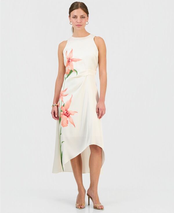 アイエヌシー インターナショナル コンセプト レディース トップス ワンピース アシンメトリー プリント ミディ INC International Concepts Womens Printed A