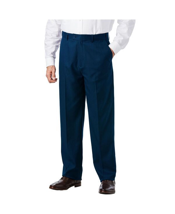 キングサイズ メンズ ボトムス カジュアルパンツ トール KingSize Big Tall Easy Movement PlainFront Expandable Dress Pants Navy