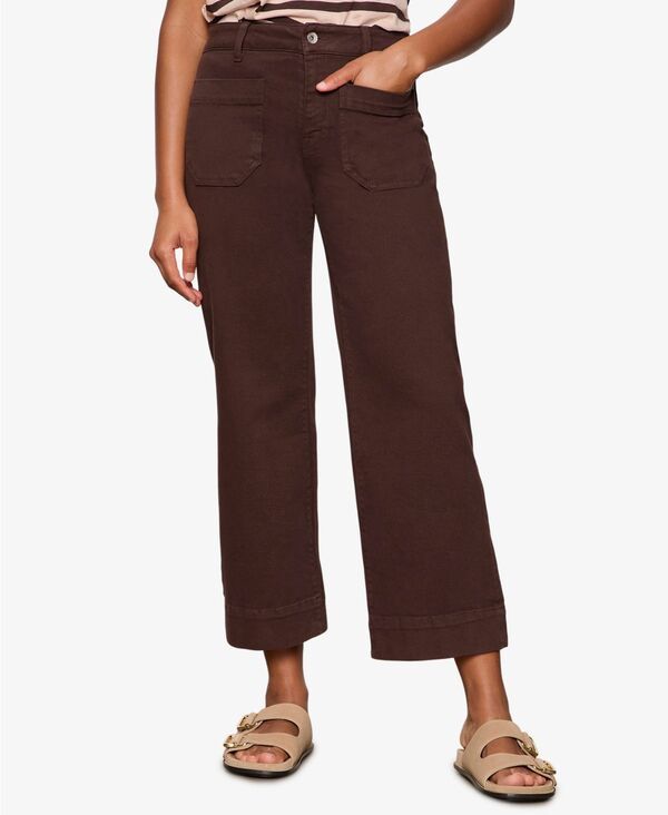 サンクチュアリー レディース ボトムス デニムパンツ クロップド ジーンズ Sanctuary Womens The Marine MidRise Cropped WideLeg Jeans Rich