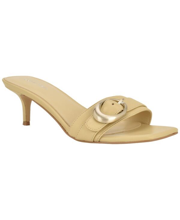 カルバンクライン レディース シューズ サンダル ヒール Calvin Klein Womens Neveena Buckle Strap Kitten Heel Dressandals Yellow
