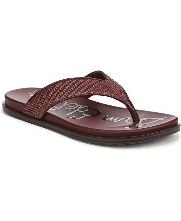 サムエデルマン レディース シューズ サンダル Sam Edelman Womens Lila Flip Flop Thong Sandals Brick Faux Raffia
