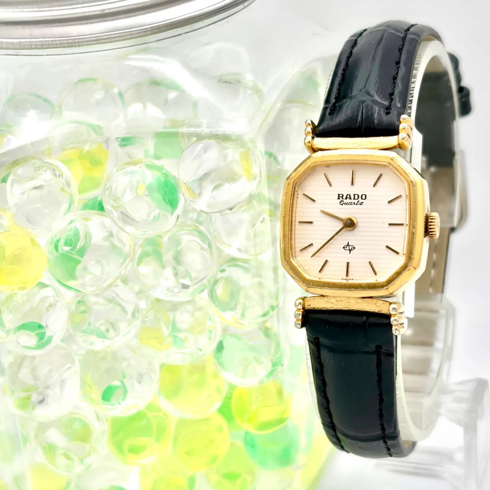 新品電池】RADO ラドー レディース 腕時計 ゴールド オクタゴン