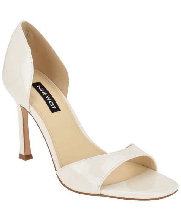 ナインウェスト レディース シューズ サンダル Nine West Womens Kylva TwoPiece Stiletto Dressandals Ivory Patent アイボリー