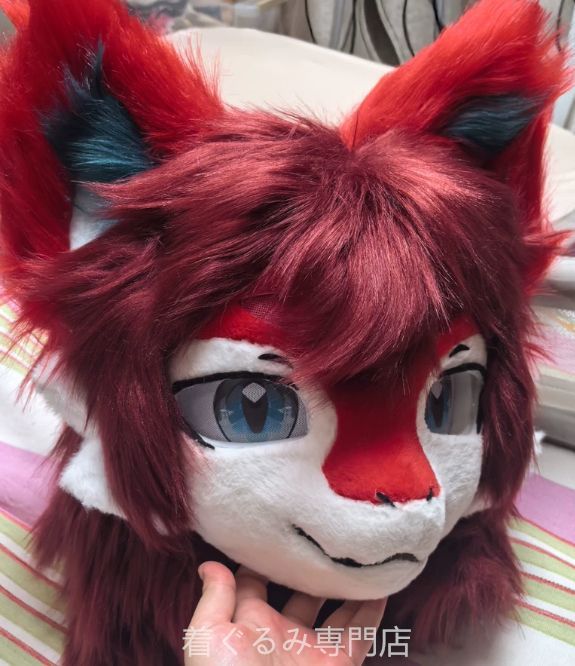 狼　犬　猫　着ぐるみ ヘッド全頭　ヘッド ケモノ ファースーツ ぬいぐるみ コスプレ コスチューム Kurumi 一点物 C960