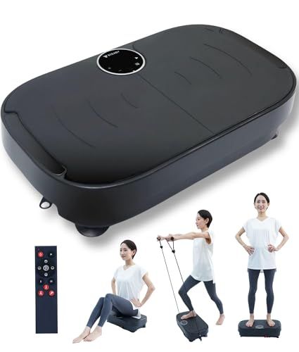 STEADY 振動マシン 【99段階の振動レベル / 静音 / ダイエット器具 】足痩せ お腹痩せ 健康器具 フィットネス 振動マシーン 体幹 ST147★m ae7849e4