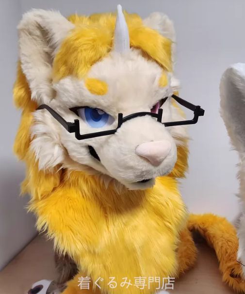 狼　犬　猫　着ぐるみ ヘッド全頭　ヘッド ケモノ ファースーツ ぬいぐるみ コスプレ コスチューム Kurumi 一点物 C962