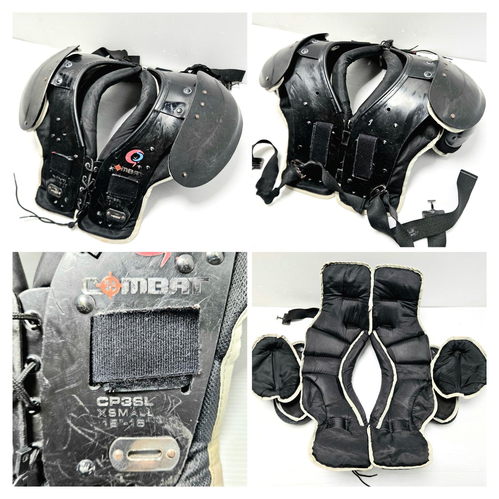 ジャンク】 アメフト ショルダーパッド 6台セット Douglas QBAT CP36L