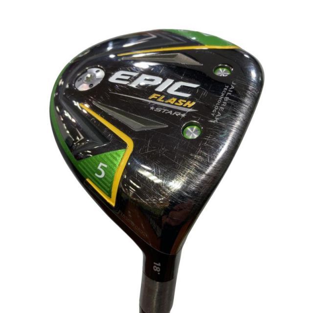 【中古】 キャロウェイ EPIC FLASH STAR 5W フェアウェイウッド FW リシャフト (フレックスその他) メンズ 男性用 右利き 右用 Cランク ゴルフクラブ