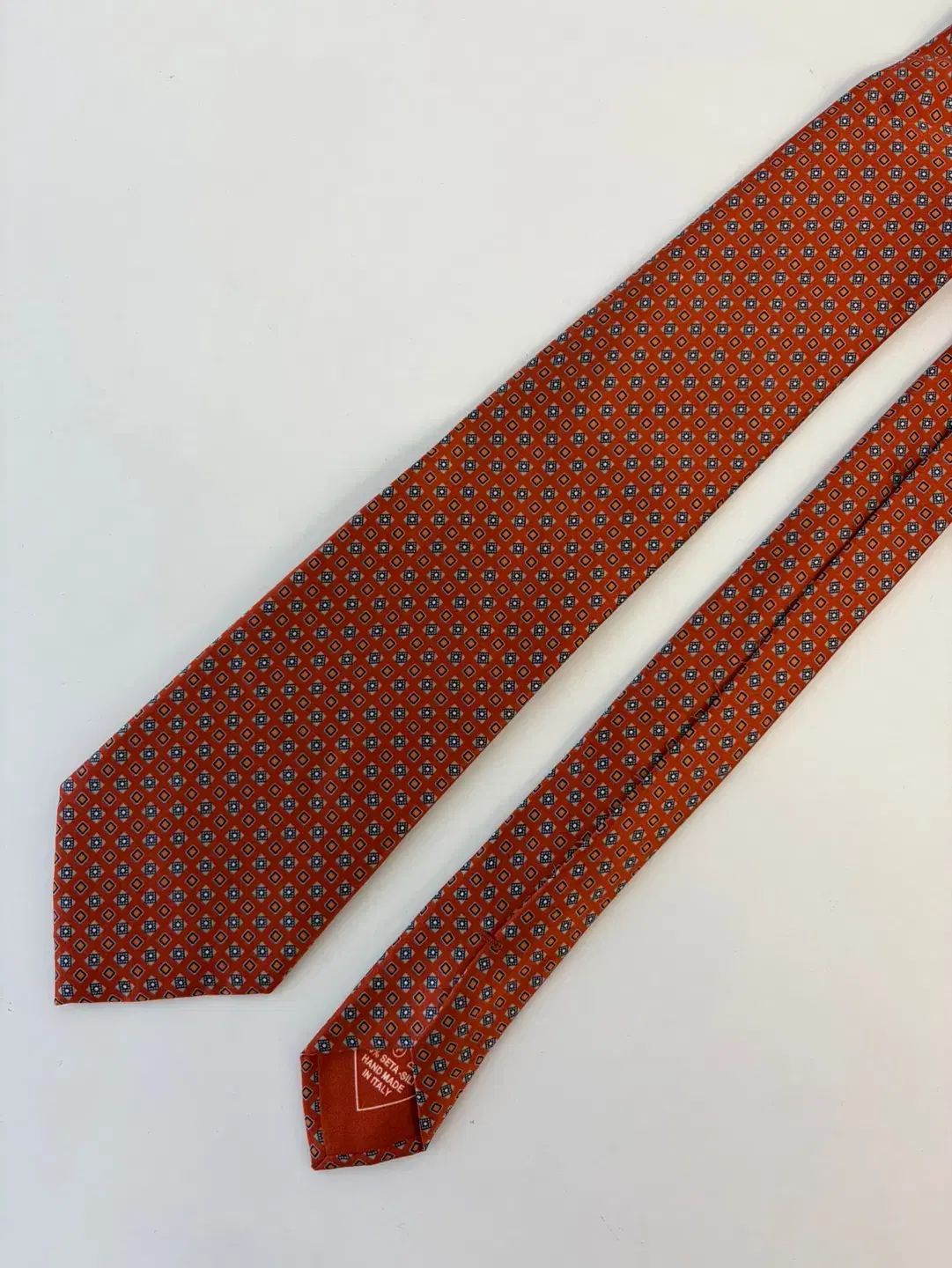 ブリオーニ Brioni イタリア メイド パータン シルク ネックタイ
