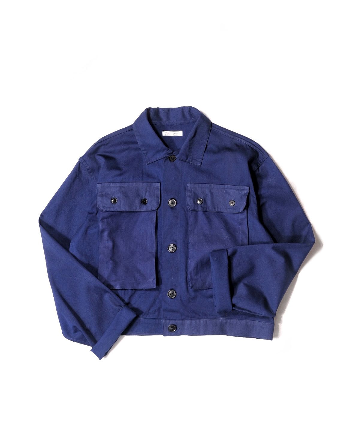 double-pocket short-length remake work jacket 【一点物】 リメイク 古着 ダブルポケット リメイク ショート丈 ユーロワーク ジャケット