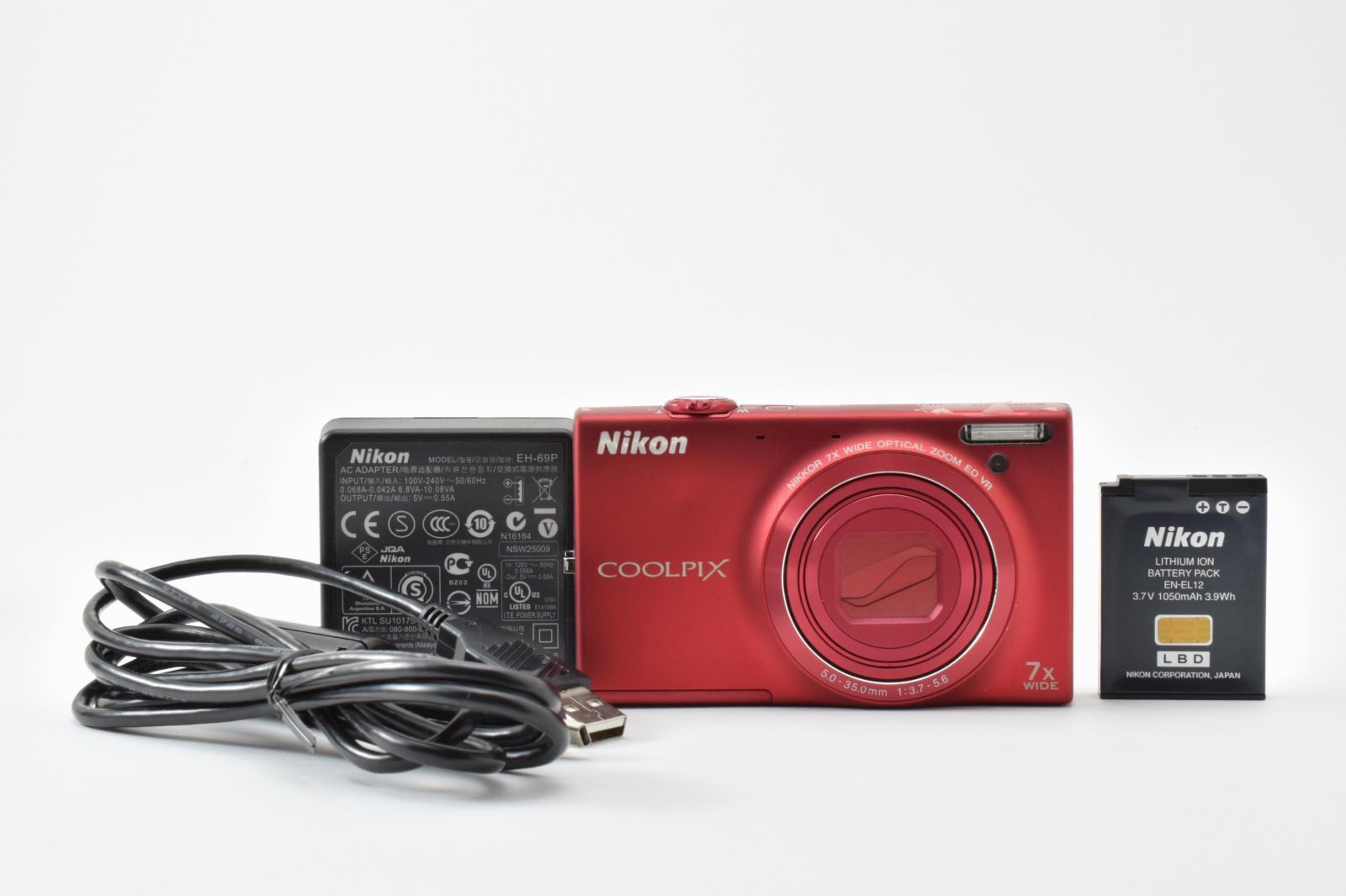 ■美品■ Nikon COOLPIX S6100 スーパーレッド S6100RD