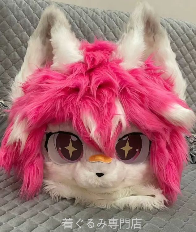 狼　犬　猫　着ぐるみ ヘッド全頭　ヘッド ケモノ ファースーツ ぬいぐるみ コスプレ コスチューム Kurumi 一点物 C971