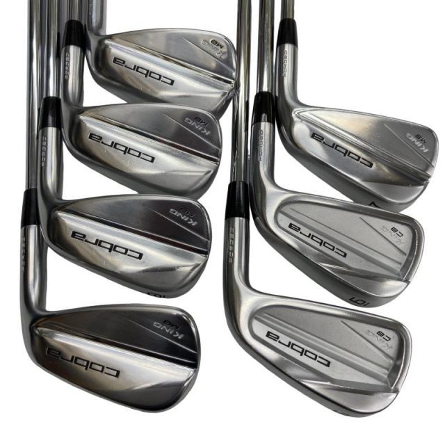 【中古】 コブラ KING FORGED CB/MB(シルバー)(2023) 8S アイアンセット IR リシャフト (フレックスその他) メンズ 男性用 右利き 右用 Cランク ゴルフクラブ