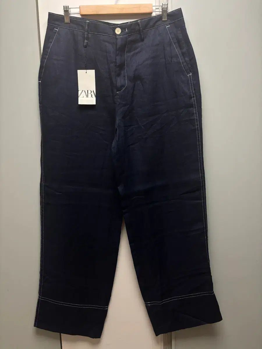 ザラ メンズ リネン ズボン 新品 44