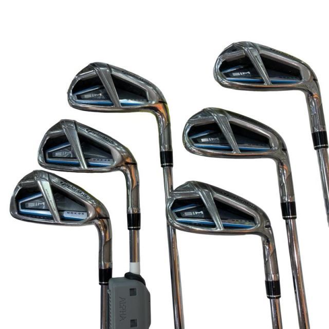 【中古】 テーラーメイド SIM MAX・OS 7S アイアンセット IR KBS MAX85 JP (フレックスS) メンズ 男性用 右利き 右用 Cランク ゴルフクラブ