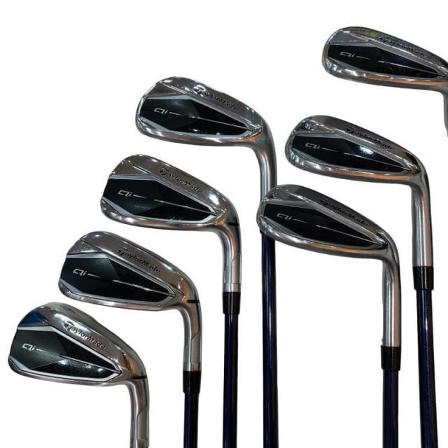 【中古】 テーラーメイド Qi 7S アイアンセット IR Diamana BLUE TM60(Qi IR) (フレックスR) メンズ 男性用 右利き 右用 Cランク ゴルフクラブ