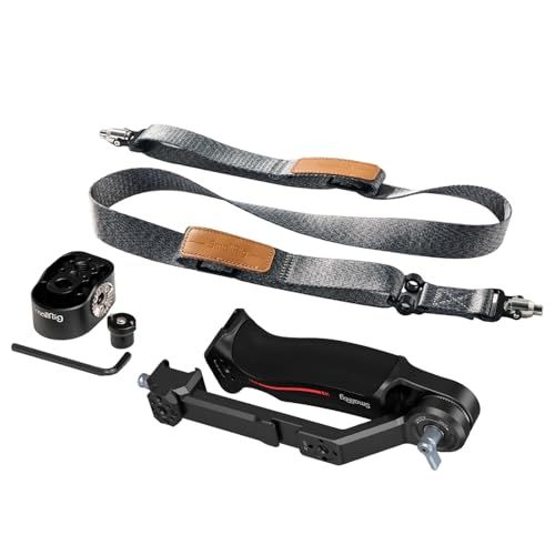 R◆SmallRig スリングハンドルキット DJI対応 RS 2 / RS 3 / RS 3 Pro/RS 4 / RS 4 Pro用ショルダーサポート 軽量化ショルダーストラップ付き ハンドグリップ 折りたたみ式 スタビライザー用 カメラ cf623406