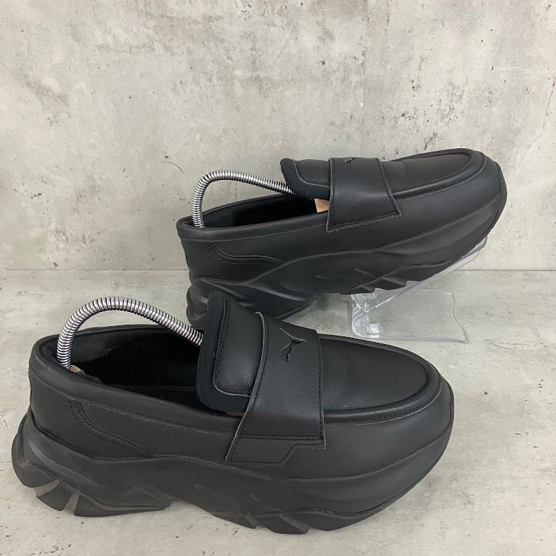 PUMA プーマ ローファー ウィメンズ 24cm 厚底 スニーカー 黒 ブラック