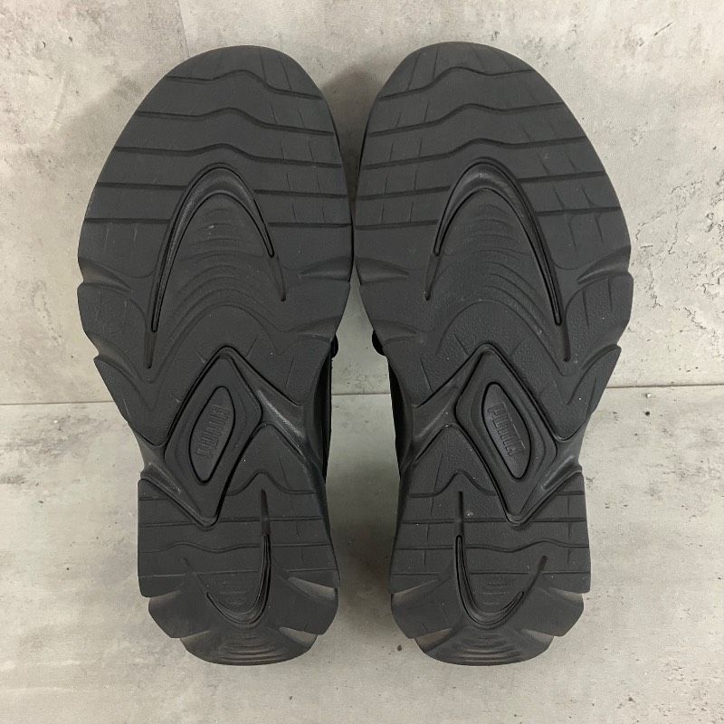 PUMA プーマ ローファー ウィメンズ 24cm 厚底 スニーカー 黒 ブラック