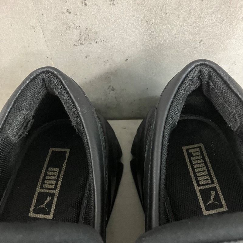 PUMA プーマ ローファー ウィメンズ 24cm 厚底 スニーカー 黒 ブラック