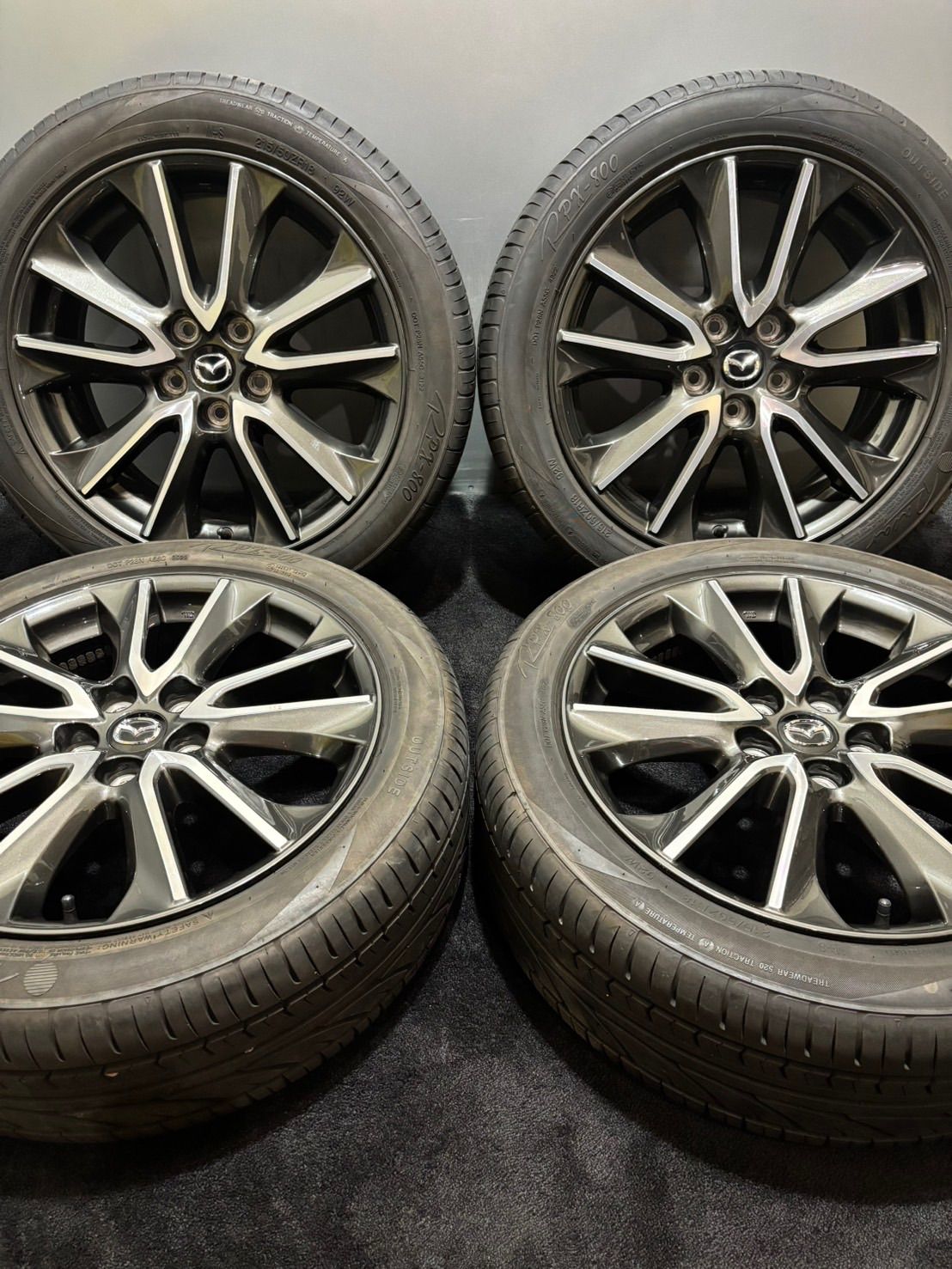 ★215/50ZR18 Radar/RPX-800 22年製 マツダ CX-3 純正 18インチ 7J +50 114.3 5H 夏タイヤ 4本 (南3-M640)