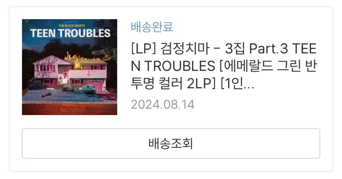 (未開封) ブラックホース Teen Troubles lp