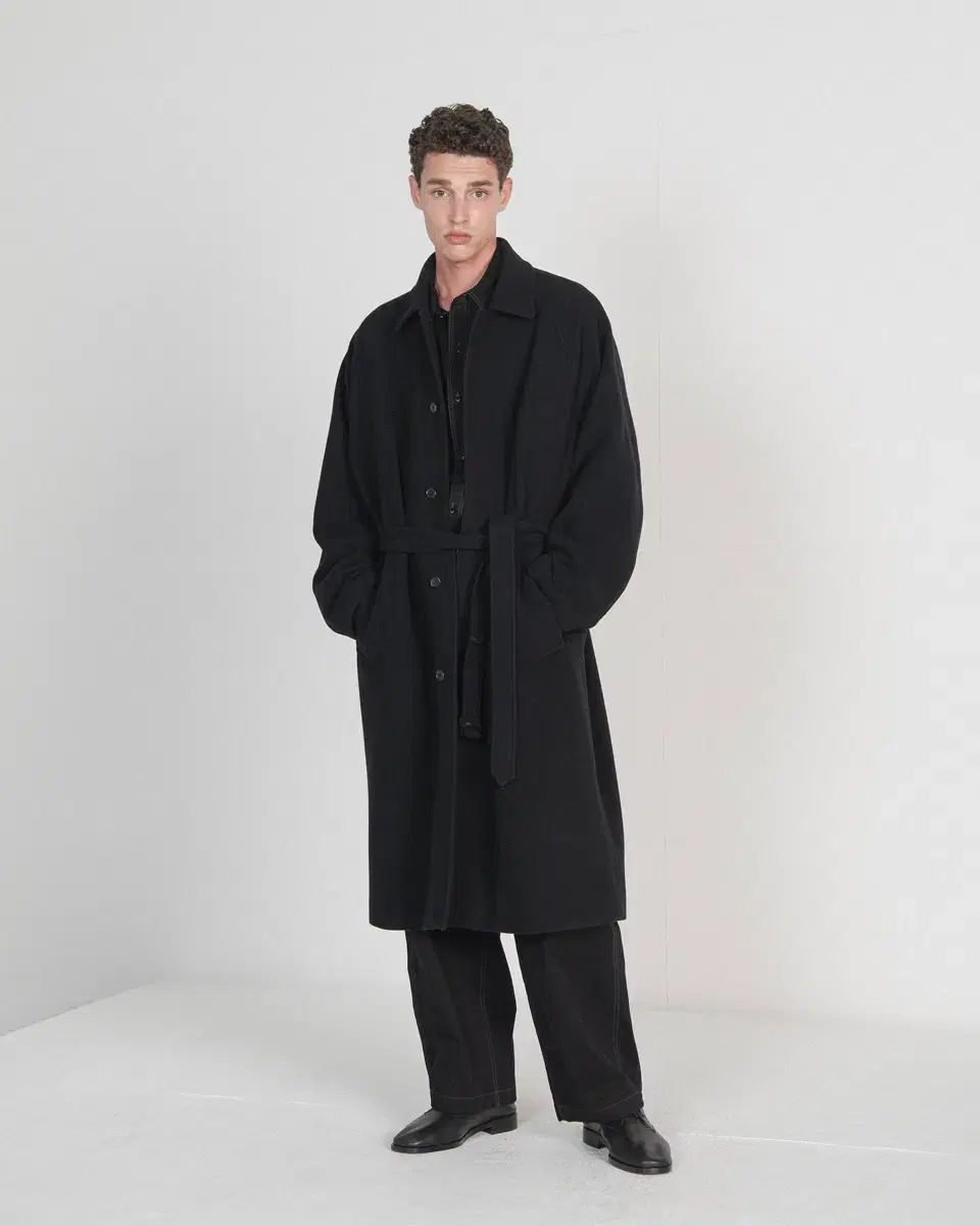 BROWNYARD ブラウンヤード 25fw ピュア ウール ベルト付き コート 5