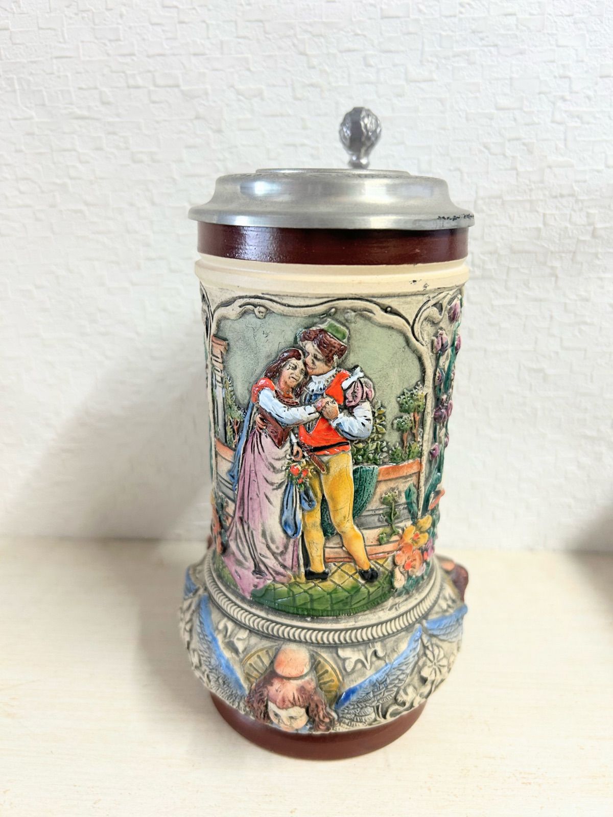 【希少】ドイツ製 Thewalt テバルト 蓋付き ビールジョッキ ヴィンテージ 陶器