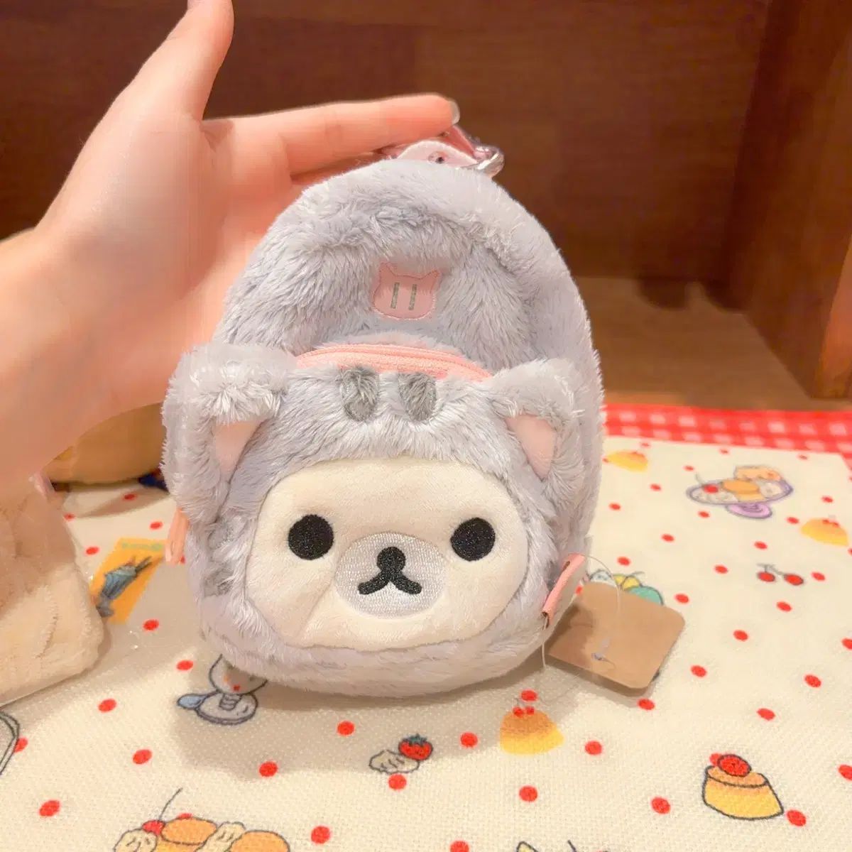 サンエックス コリラックマ 猫 ぬいぐるみ ポーチ キーホルダー