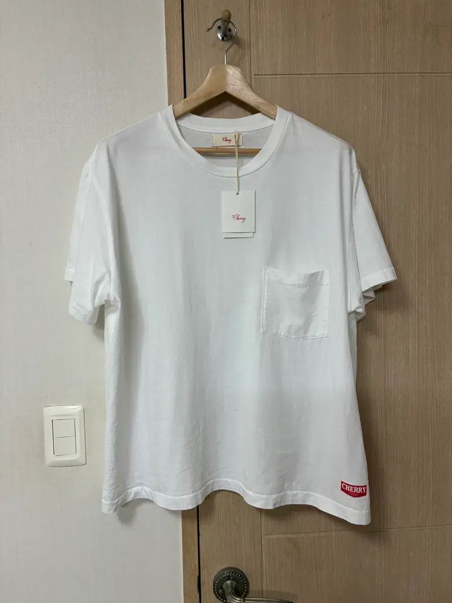 L さくらんぼ LA Classic ポケットTシャツ ヴィンテージ 白