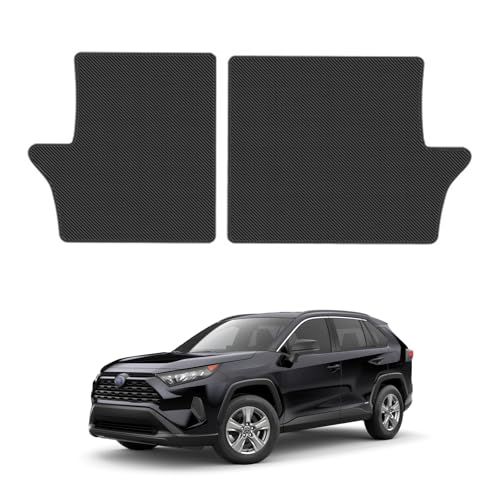 YORKNEIC 新型 RAV4 ラゲッジ背もたれカバー 50系 2019年?現行 背面カバー 背もたれカバー 車種専用設計 トランクシートバックカバー バックマット PUレザー素材 耐汚れ 防水 ブラックas 236d42a8