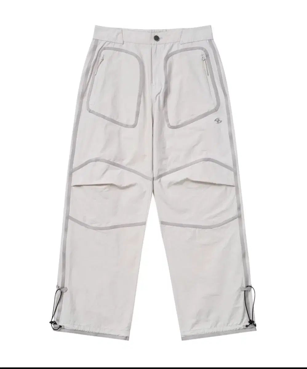 サンサンギアー ウェビング パッチ パンツ アイボリー 1サイズ (新品)