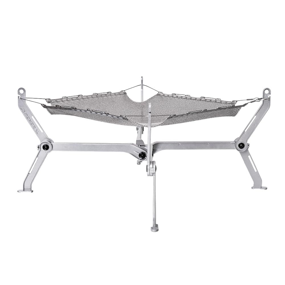 MONORAL (モノラル) コンパクト メッシュ 焚き火台 ワイヤフレーム ソリッドラージ (耐荷重10kg) MT-0118 (Large)