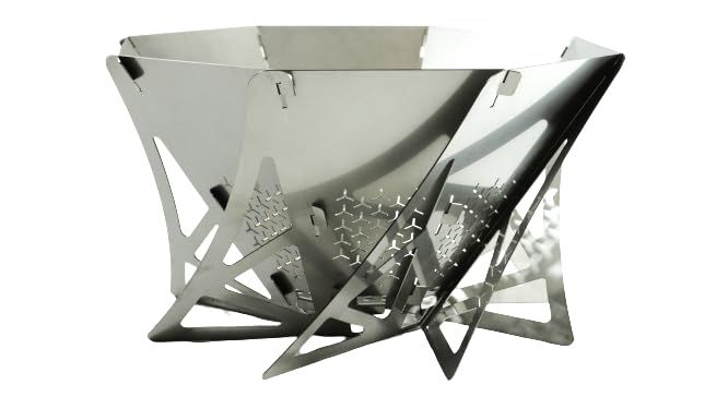 METALABO(メタラボ) 焚火台 コルドロン 焚き火台 ソロ コンパクト 軽量 800ｇおしゃれ オシャレ 専用グリルプレート付 専用収納袋付 A5サイズ収納
