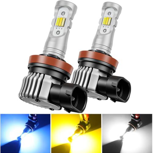 【新品】【2024爆光モデル】北澤商事 フォグランプ LED 3色切り替え H11 H8 H16 イエロー(3000K)/ホワイト(6000K)/アイスブルー(12000K) ディフォルトーホワイト ヘッドライト用可 車検対応 LEDバルブ b28c4b91
