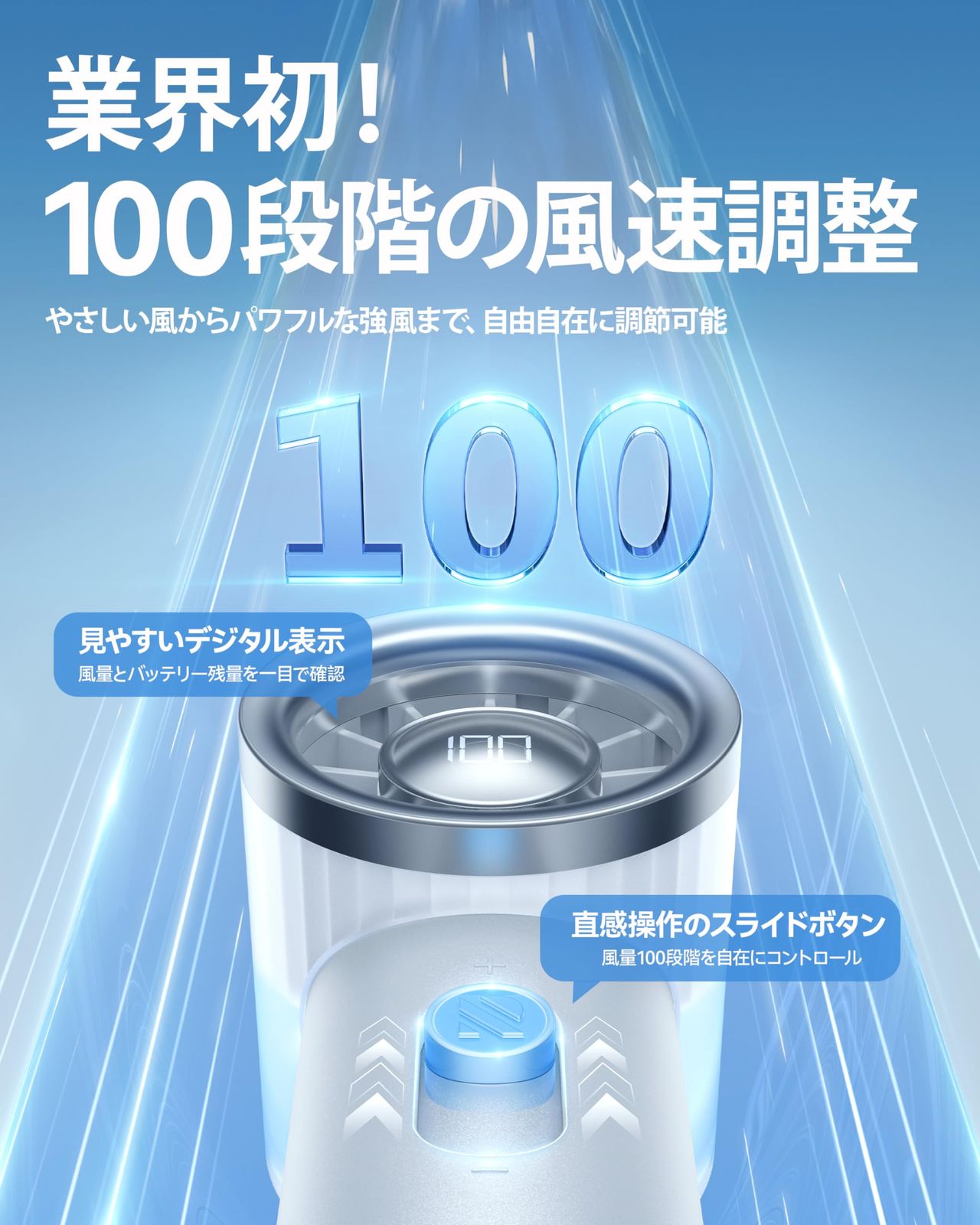 RANVOO ハンディファン【究極小型化・驚きの強風】扇風機 ハンディ 1