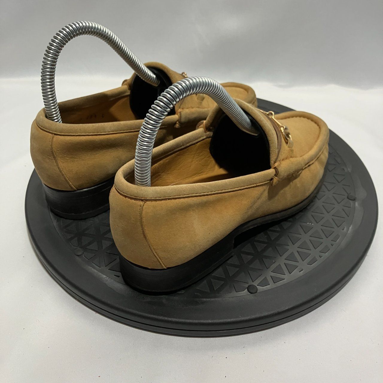 GUCCI グッチ ホースビットローファー スエード ベージュ 22.5cm 