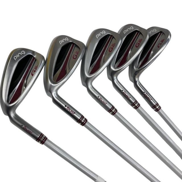 【中古】 ピン G Le2 5S レディース レフティ アイアンセット IR ULT 240J(IR) (フレックスL) レディース 女性用 左利き レフティ 左用 Cランク ゴルフクラブ