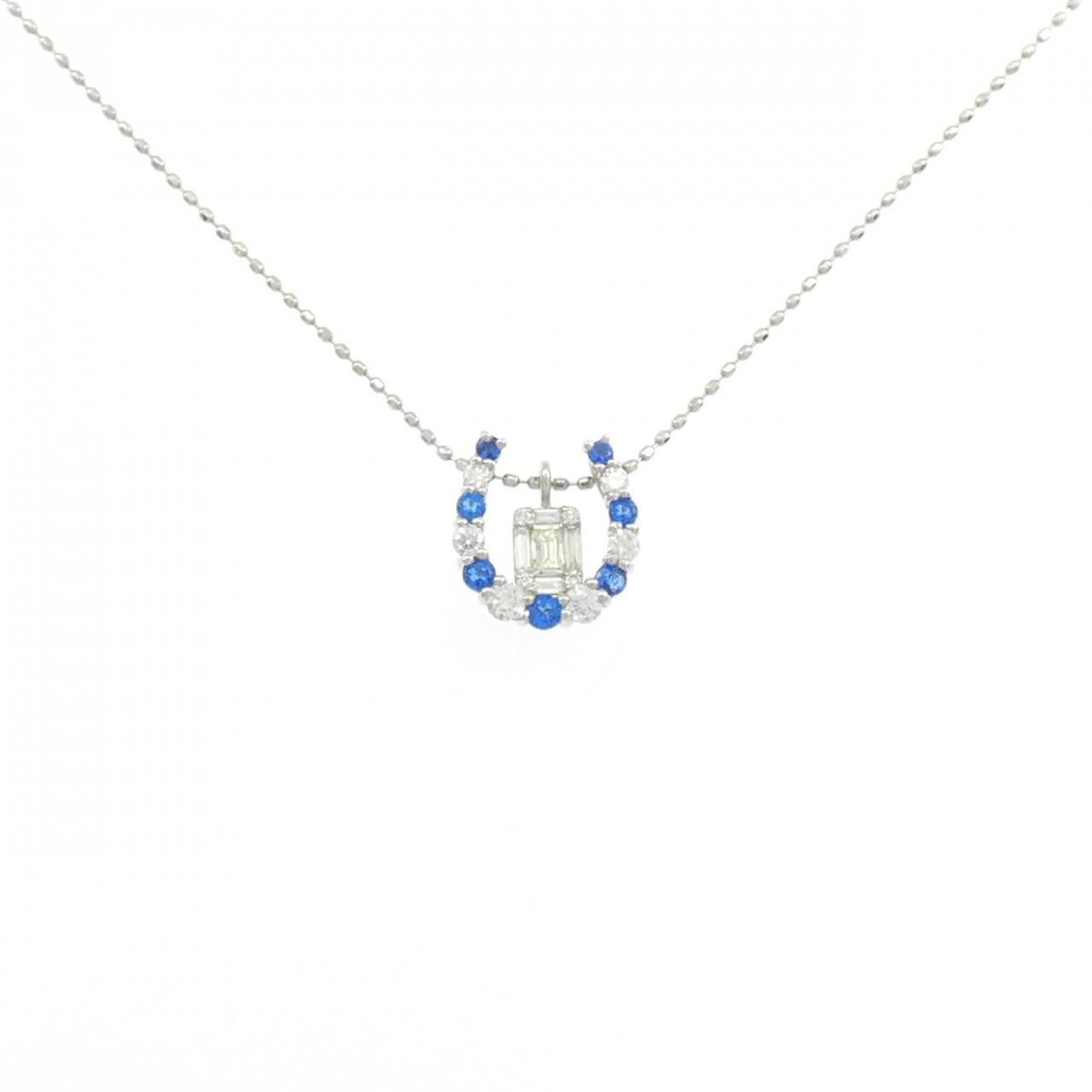 PT950/PT850 アウイナイト ネックレス 0.10CT