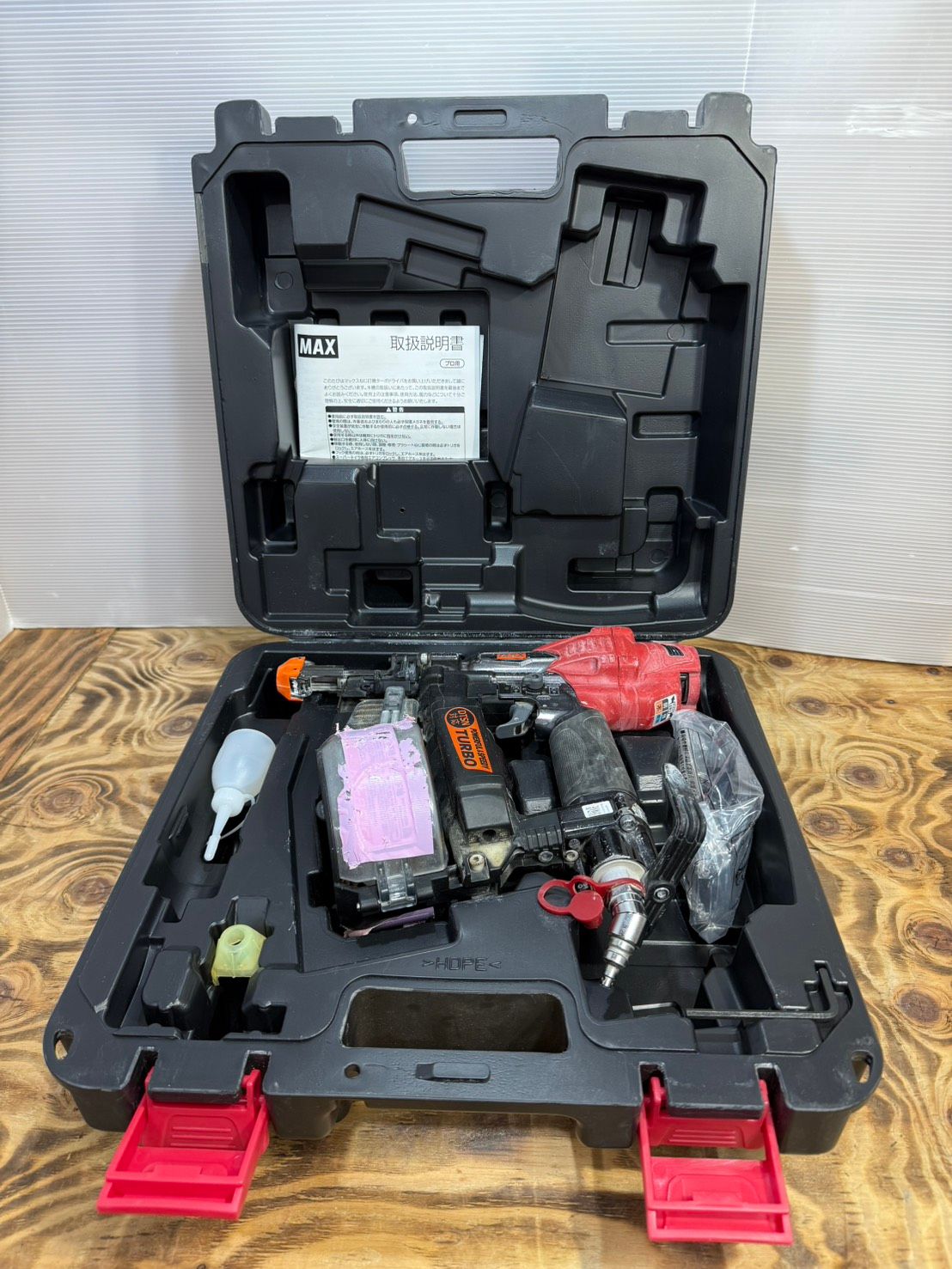 S99158 マックス（MAX）　高圧ねじ打機 ターボドライバ HV-R51G1-G 取説付き　良品