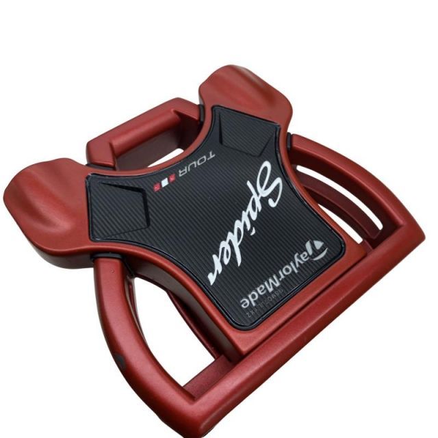 【中古】 テーラーメイド Spider Tour RED(サイトライン) センターシャフト 34インチ パター PT スチール (フレックスその他) メンズ 男性用 右利き 右用 Cランク ゴルフクラブ