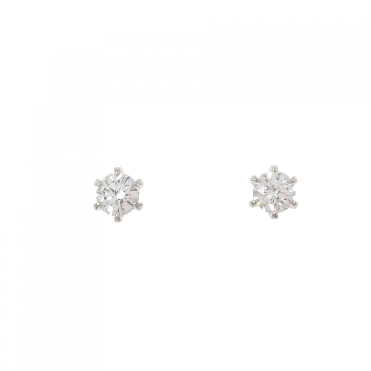 【リメイク】PT900/ST ダイヤモンド ピアス 0.230CT 0.236CT F VS2 EXT-VG
