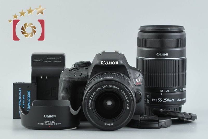 【中古】Canon キヤノン EOS Kiss X7 ダブルズームキット ブラック