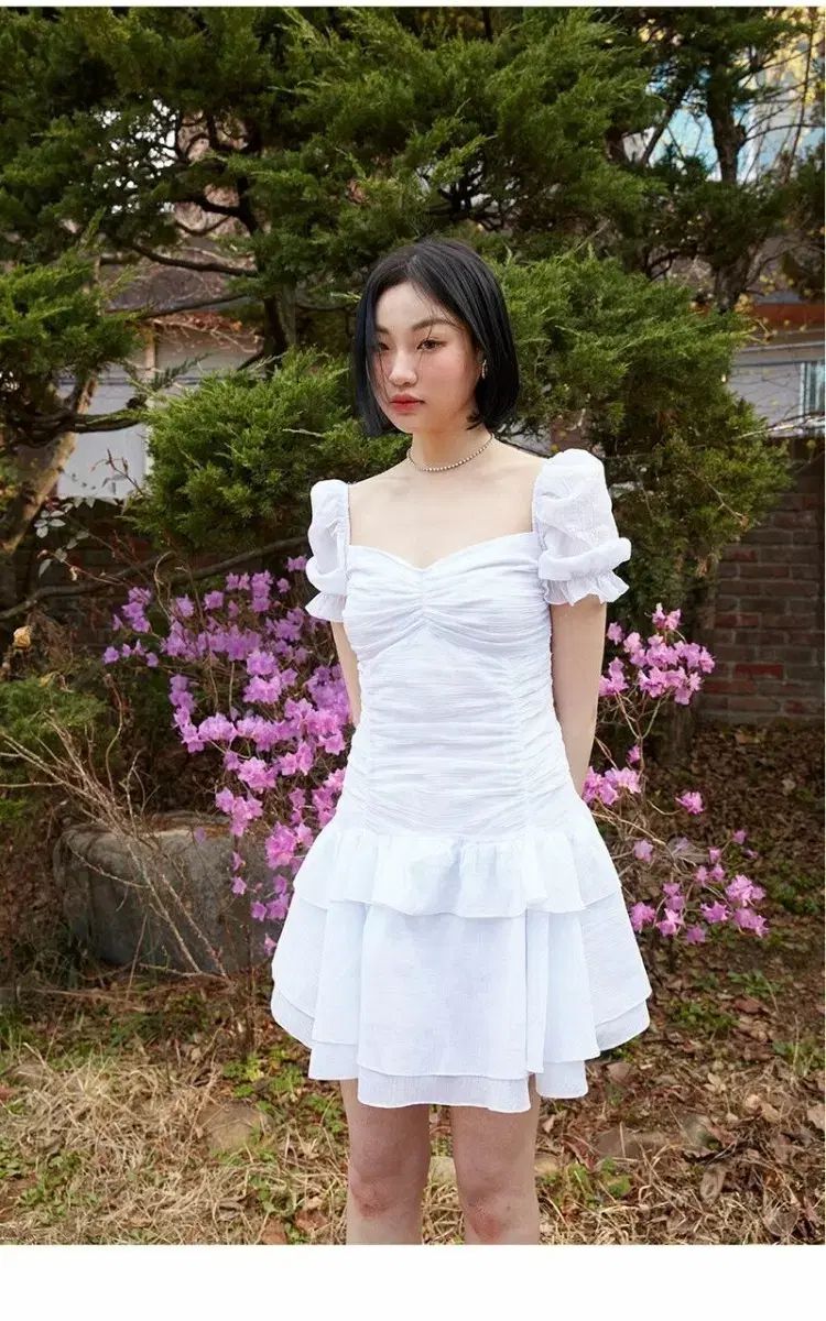 ノットユアローズ ユジュ(YUJU) ONE PIECE puff shirring dress
