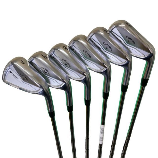 【中古】 キャロウェイ X FORGED(2024) 6S アイアンセット IR Dynamic Gold MID 115 (フレックスS) メンズ 男性用 右利き 右用 Cランク ゴルフクラブ