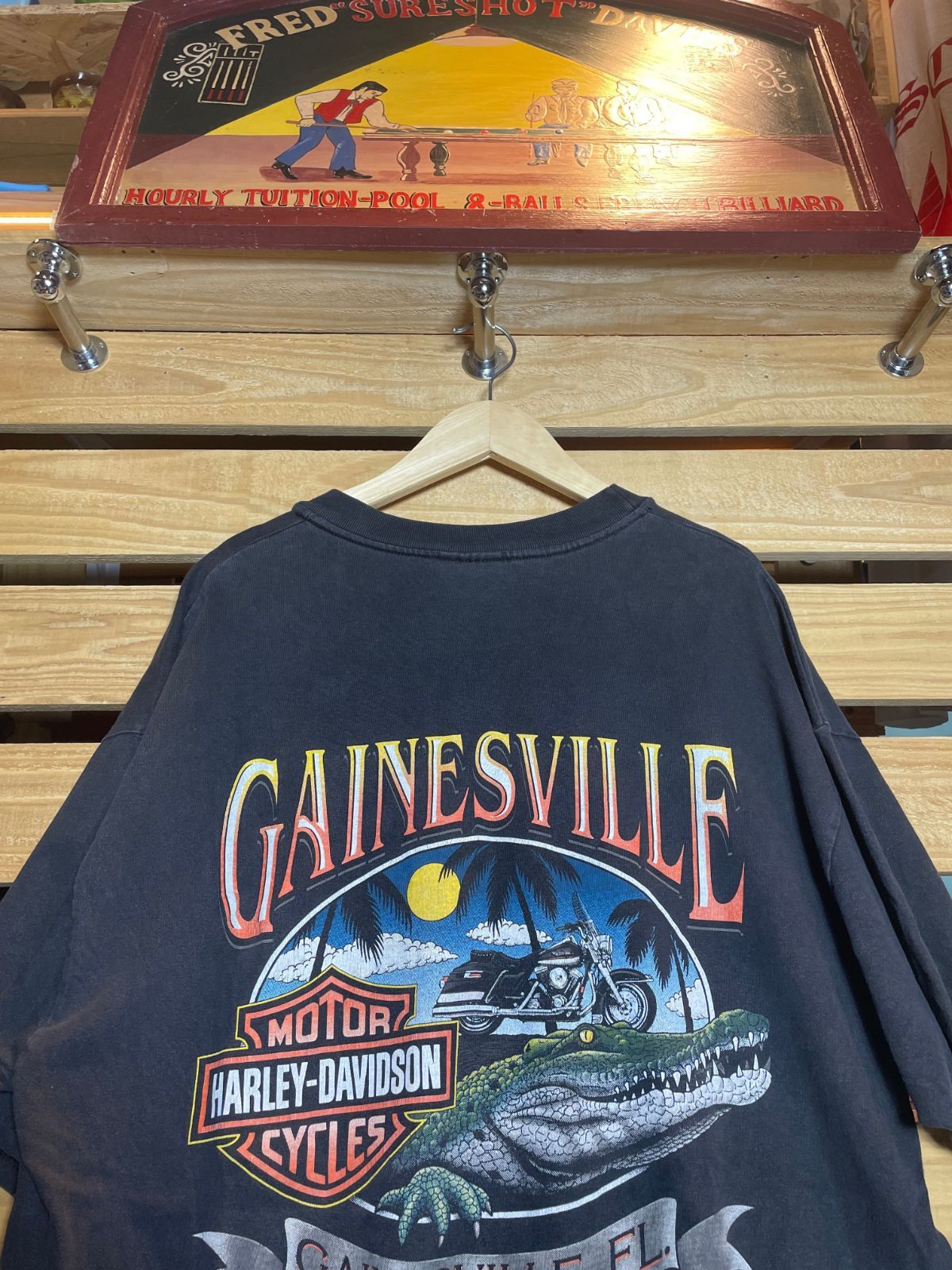 1997 Harley-Davidson Gainesville Florida アリゲーター ディーラーTシャツ XL ハーレーダビッドソン フェード