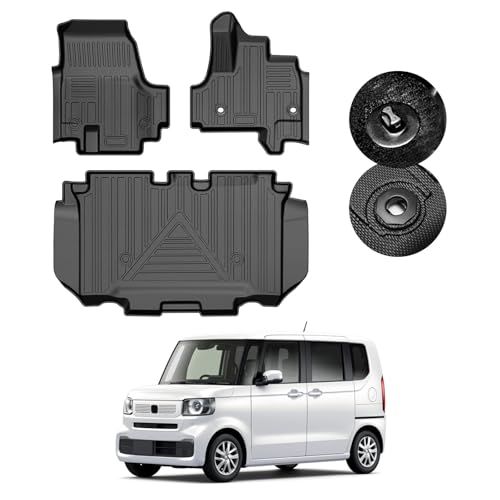 GIMUYA ホンダ 新型 N-BOX JF5 JF6 3D フロアマット 防水 立体構造 エヌボックス NBOX カスタム N-BOX JOY 2023年10月?専用 設計 カーマット TPE材質 耐汚れ/耐摩擦 アクセサリー 内装 カスタ daf1d6e6