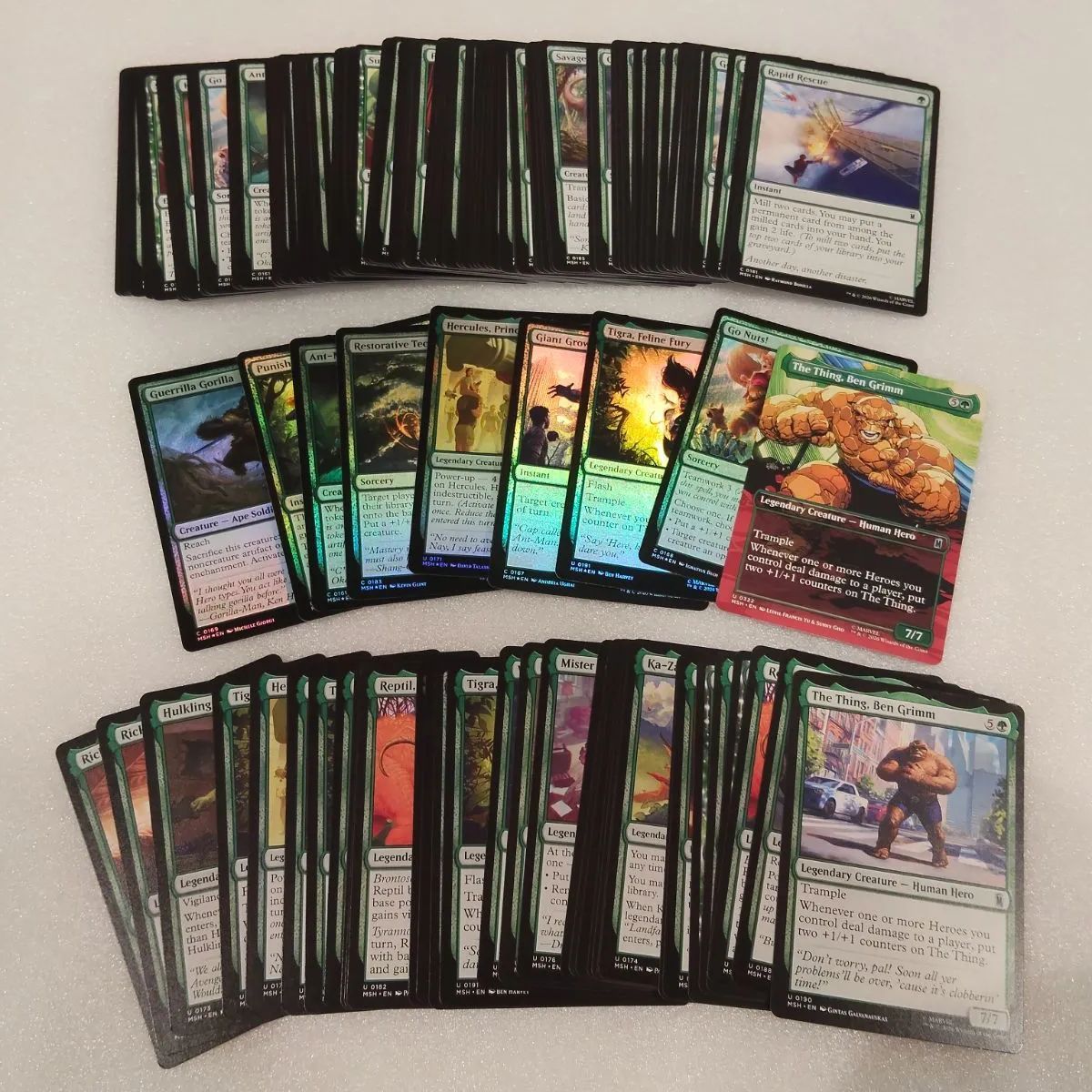 MTG コモン アンコモン foil 大量まとめ売り セット 英語版 日本語版 英語】2BOX分 緑 / コモン・アンコモン FOil 特殊イラスト まとめ売り