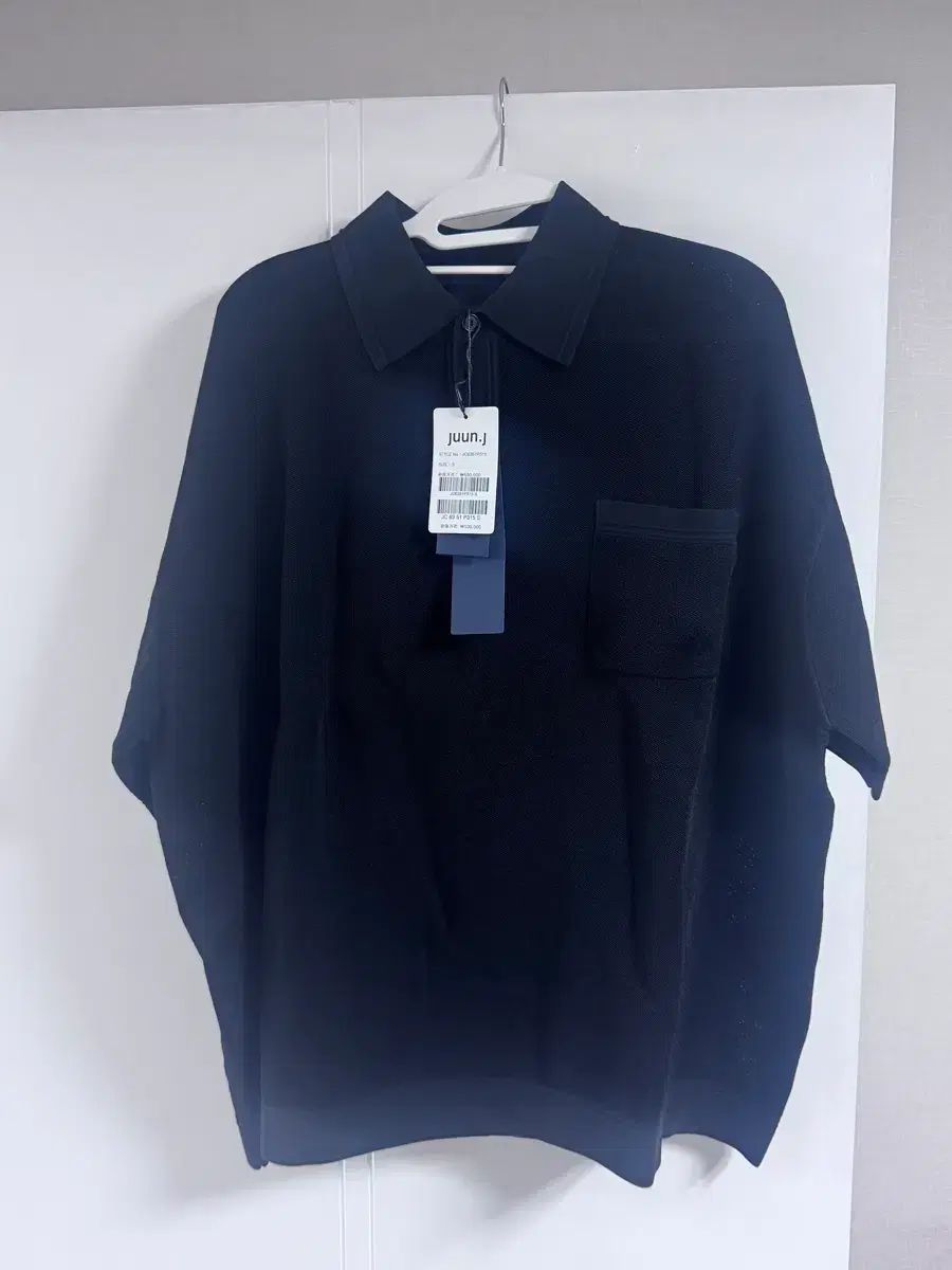 26SS ブラック Tシャツカラー ニットTシャツ 出品